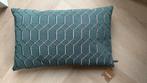 CLAUDI | Petter petrol 40x60 cm sierkussen, Huis en Inrichting, Ophalen of Verzenden, Nieuw, Blauw, Rechthoekig