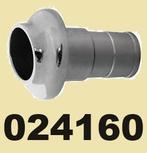 024160 Uitlaat huiddoorvoer RVS recht Slangtule 60mm € 59,95, Watersport en Boten, Ophalen of Verzenden, Nieuw, Motor en Techniek