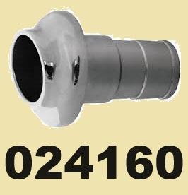 024160 Uitlaat huiddoorvoer RVS recht Slangtule 60mm € 59,95, Watersport en Boten, Accessoires en Onderhoud, Nieuw, Motor en Techniek