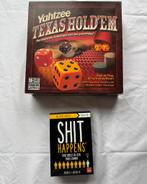 YAHTZEE Texas Hold'em  + Shit happens kaartspel-partyspel, Hobby en Vrije tijd, Gezelschapsspellen | Overige, Ophalen of Verzenden
