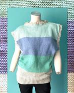 Vintage jaren 70 gebreid/gehaakt truitje pastel maat XL, Maat 46/48 (XL) of groter, Vintage, Gedragen, Verzenden