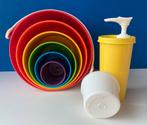Retro Tupperware Tuppertoys/Sauspompje & Stapeltoren, Ophalen of Verzenden, Huis en Inrichting