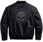 Harley-Davidson Nylon Skull Bomber Blouson Jas Jacket XL, Kleding | Heren, Jassen | Zomer, Verzenden, Zwart, Harley Davidson, Maat 56/58 (XL)