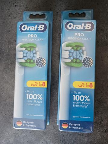 Oral b opzetborstels pro precision clean 2x8 beschikbaar voor biedingen