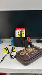 Nintendo switch + joy cons, Spelcomputers en Games, Verzenden, Met 2 controllers, Zo goed als nieuw, Switch Original
