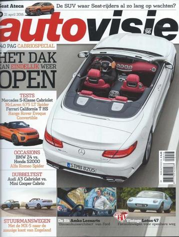 Autovisie 9 2016 : Honda S2000 - Mazda MX5 Skyac- Alfa Romeo beschikbaar voor biedingen
