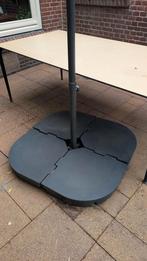 Parasol voet tegels vulbaar voor grote parasol zweefparasol, Ophalen, Gebruikt, Minder dan 1 meter, Parasolvoet