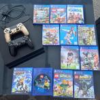 PlayStation 4 incl 12 spellen, Spelcomputers en Games, Spelcomputers | Sony PlayStation 4, Ophalen of Verzenden, Gebruikt, Met 2 controllers