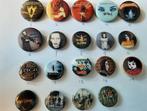 19 buttons Rock bands etc. Korn, Marilyn Manson etc., Ophalen of Verzenden, Zo goed als nieuw, Overige onderwerpen, Button