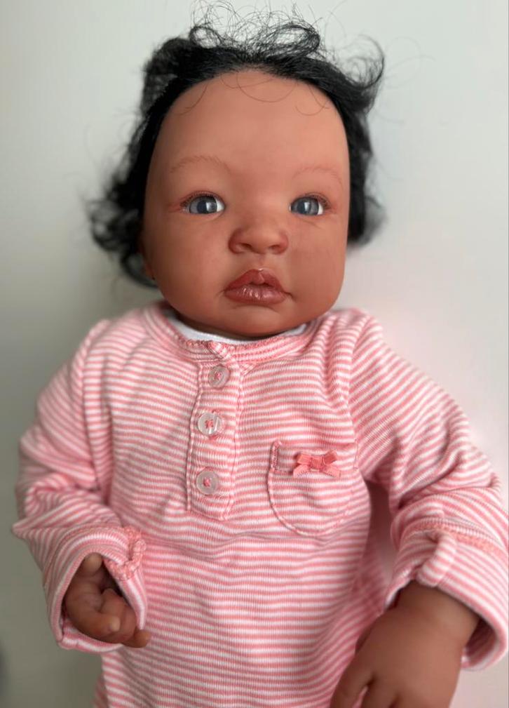 Reborn Shyann pop bij Aleina Peterson, Verzamelen, Poppen, Zo goed als nieuw, Pop, Verzenden