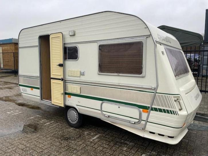 Chateau Cantara 928 1988; rond+treinzit; tent; goede staat, Caravans en Kamperen, Caravans, Bedrijf, tot en met 4, 750 - 1000 kg