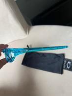 Vintage Oakley Wrap Around Zonnebril - Collectors Item, Gebruikt, Zonnebril, Blauw, Ophalen of Verzenden