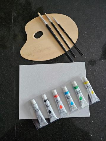 ACRYL VERF Schilder pakket 11-delig beschikbaar voor biedingen