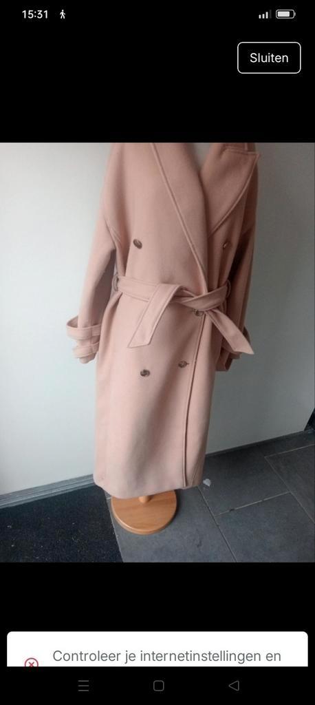 Mooie Shoeby jas - oversized model, Kleding | Dames, Jassen | Winter, Zo goed als nieuw, Maat 34 (XS) of kleiner, Beige, Ophalen of Verzenden