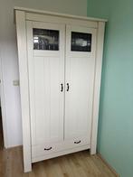 Leuke baby/kinderkledingkast met glas in lood, Ophalen, 100 tot 150 cm, Zo goed als nieuw, Met lade(s)