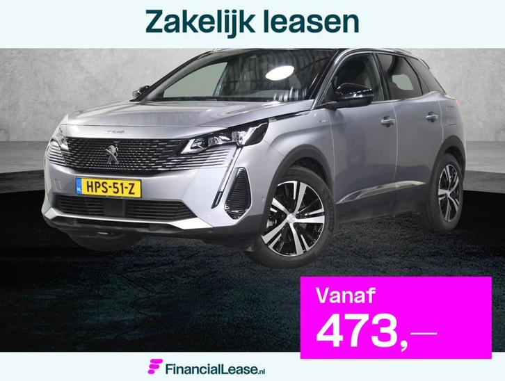 Peugeot 3008 300pk HYbrid4 GT | AppleCarPlay/AndroidAuto | 4, Auto's, Peugeot, Bedrijf, Lease, Financial lease, 360° camera, ABS