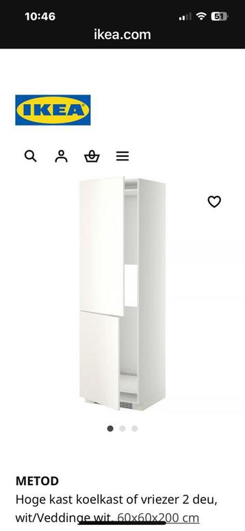 Gezocht inbouwkast voor koelvriescombinatie