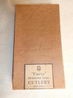 vintage Unit Cutlery 6 dessert messen, Ophalen of Verzenden