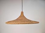 Vintage Rotan Trompet Hanglamp bamboo heksenhoed Japandi “60, Huis en Inrichting, Overige materialen, N, Ophalen of Verzenden