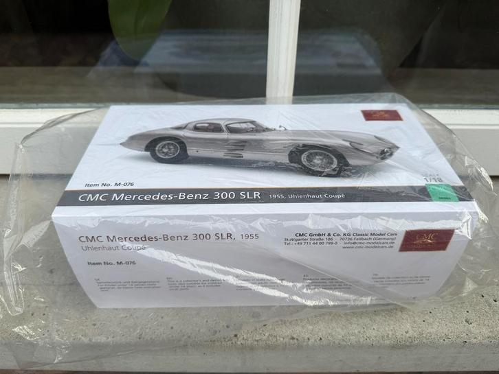 1:18 Mercedes Benz 300 SLR Uhlenhaut Coupe 1955 CMC M-076, Hobby en Vrije tijd, Modelauto's | 1:18, Nieuw, Auto, Overige merken