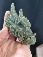 Draak van jade, serpentijn, Verzamelen, Mineralen en Fossielen, Ophalen of Verzenden, Mineraal