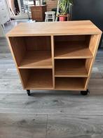 IKEA RÅVAROR Boekenkast op Wielen, Ophalen, Met plank(en), Gebruikt, Eikenhout