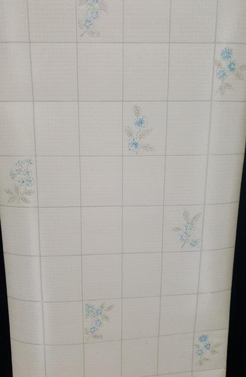 5000 Vintage tegellook bloemen behang behangpapier, Huis en Inrichting, Stoffering | Behang, Verzenden