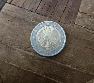 2 euro munt  uit 2002 D(Duitsland) beschikbaar voor biedingen