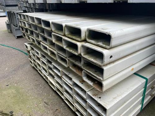 Kokerprofielen 120x50mm | Lengte: 4380 mm | Wit gecoat, Doe-het-zelf en Verbouw, Metalen, Gebruikt, IJzer, Ophalen of Verzenden