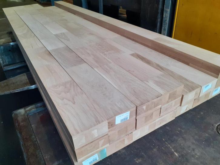 Partij Eiken kozijnhout 58x114 en 69x114x2500mm - 8 stuks, Tuin en Terras, Palen, Balken en Planken, Balken, 250 cm of meer, Hardhout