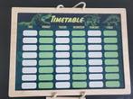 Magnetic timetable board with subject magnets 30x40cm, Diversen, Ophalen, Zo goed als nieuw