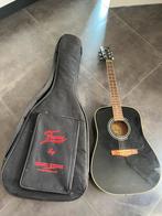 Nashville pianozwarte gitaar + tas + nieuwe gibson draagband, Muziek en Instrumenten, Ophalen, Zo goed als nieuw, Western- of Steelstringgitaar