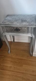 Barok nachtkastje zilver, Huis en Inrichting, Slaapkamer | Nachtkastjes, Ophalen of Verzenden, Gebruikt, Hout, Minder dan 45 cm