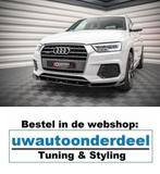 Maxton Spoiler Lip Splitter Voor Audi Q3 S Line 8U Facelift, Auto diversen, Tuning en Styling, Ophalen of Verzenden, Automotive Parts