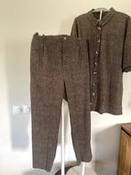 travelstof set Jane Lushka maat XL 42/44, Kostuum of Pak, Bruin, Maat 42/44 (L), Ophalen of Verzenden