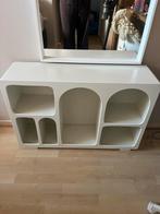 Design Sidetable met Afgeronde Vakken, Huis en Inrichting, Tafels | Sidetables, Ophalen, Kunststof, 100 tot 150 cm, Zo goed als nieuw