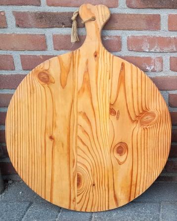 Houten Serveerplanken Set - Rond met Hart Handvat beschikbaar voor biedingen