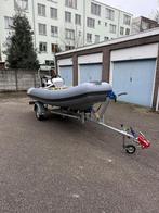 RIB 4M, 25 PK - met trailer, zeil, console, motor, band, Zo goed als nieuw, Benzine, Minder dan 70 pk, Overige materialen