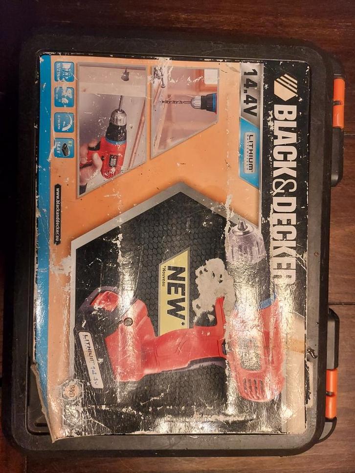 Black & Decker 14.4V Accu Boormachine, Doe-het-zelf en Verbouw, Gereedschap | Boormachines, Gebruikt, Boor- en Schroefmachine
