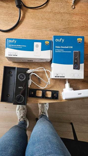 Eufy videobel C30 + Chime incl bon beschikbaar voor biedingen