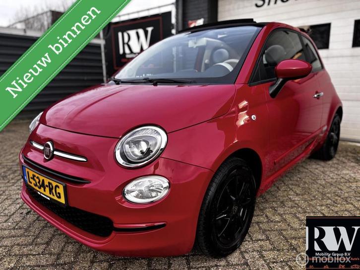 Fiat 500 1.2 500S *CABRIO-DAK*PARKEERSENSOREN*, Auto's, Fiat, Bedrijf, Te koop, ABS, Airbags, Airconditioning, Alarm, Bluetooth