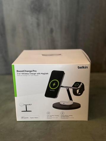 BELKIN BoostCharge Pro 3-in-1 Wireless Charging Stand zwart beschikbaar voor biedingen
