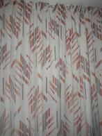 Set vintage gordijnen grafische print, Huis en Inrichting, Ophalen of Verzenden, Rood, 200 cm of meer, 200 cm of meer