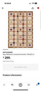 Ikea KNYLHAVEREN rug, Ophalen, 150 tot 200 cm, 200 cm of meer, Zo goed als nieuw