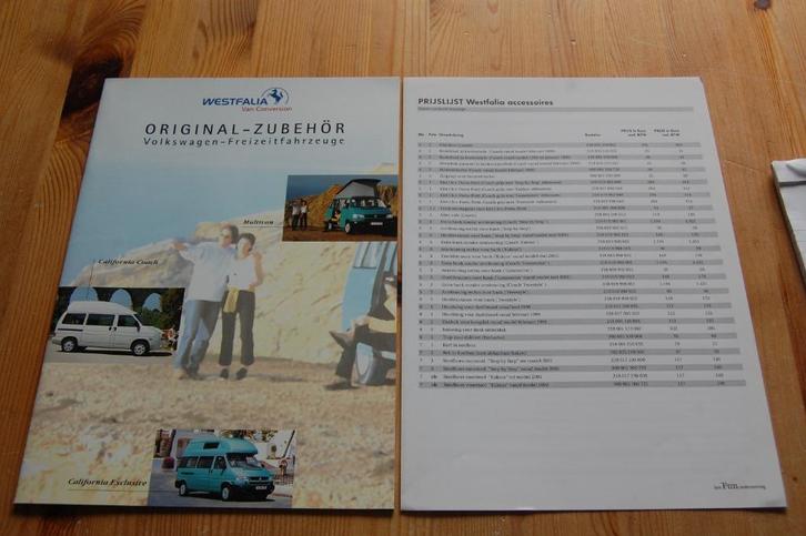 Volkswagen Westfalia accessoires uitgave augustus 2003, Boeken, Auto's | Folders en Tijdschriften, Nieuw, Volkswagen, Ophalen of Verzenden