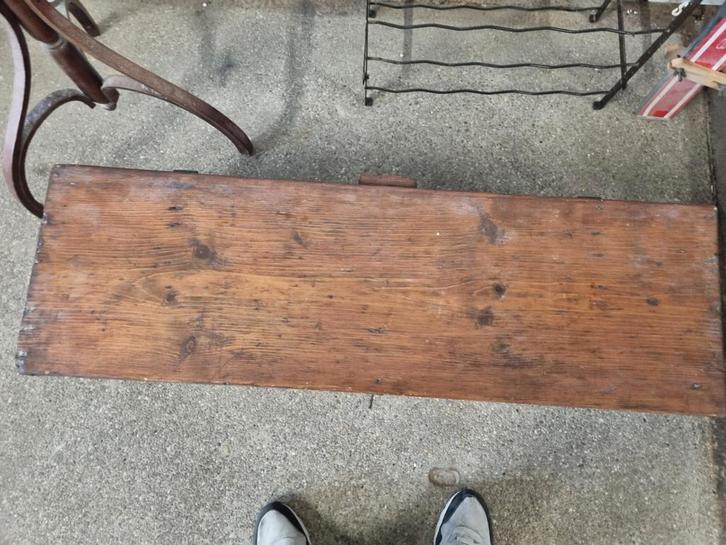 Antieke Grenen Dekenkist / Salontafel, Antiek en Kunst, Antiek | Meubels | Kasten, Ophalen of Verzenden