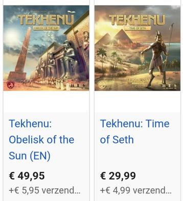 Tekhenu (nieuw in seal) + uitbreiding beschikbaar voor biedingen