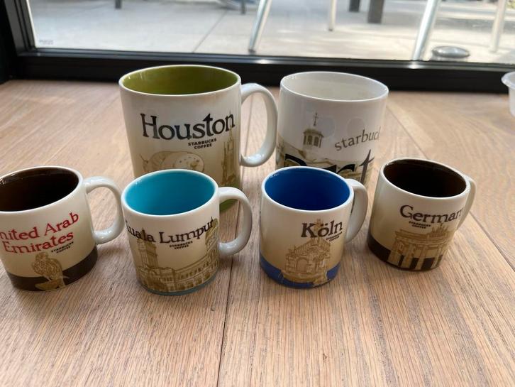 Starbucks 6 koppen / mokken - Verzameling, Huis en Inrichting, Keuken | Servies, Nieuw, Kop(pen) en/of Schotel(s), Overige stijlen