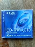 TDK CD-RW AUDIO * Geschikt Voor Audio CD Recorders * NIEUW *, Ophalen of Verzenden, Nieuw, Overige merken
