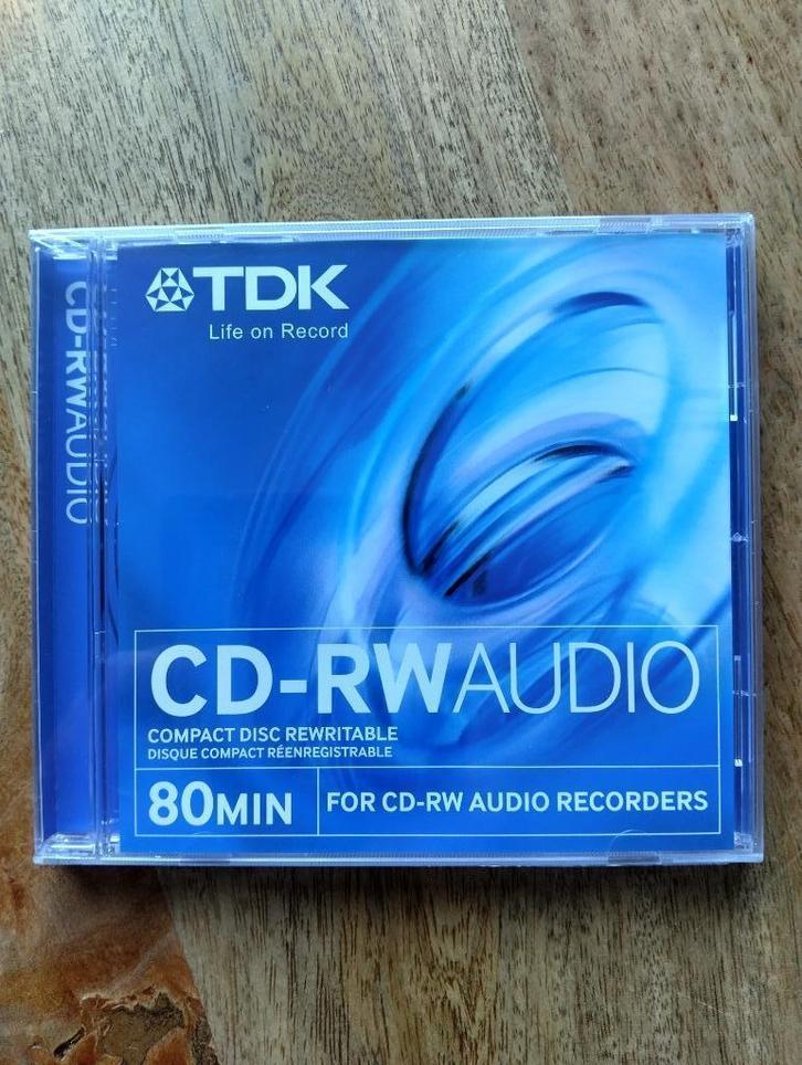 TDK CD-RW AUDIO * Geschikt Voor Audio CD Recorders * NIEUW *, Audio, Tv en Foto, Cd-spelers, Nieuw, Overige merken, Ophalen of Verzenden